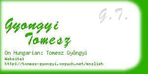 gyongyi tomesz business card